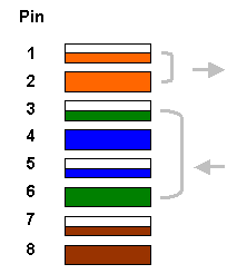Ethernet (10Base-T) and Fast Ethernet (100Base-TX) on Cat 5